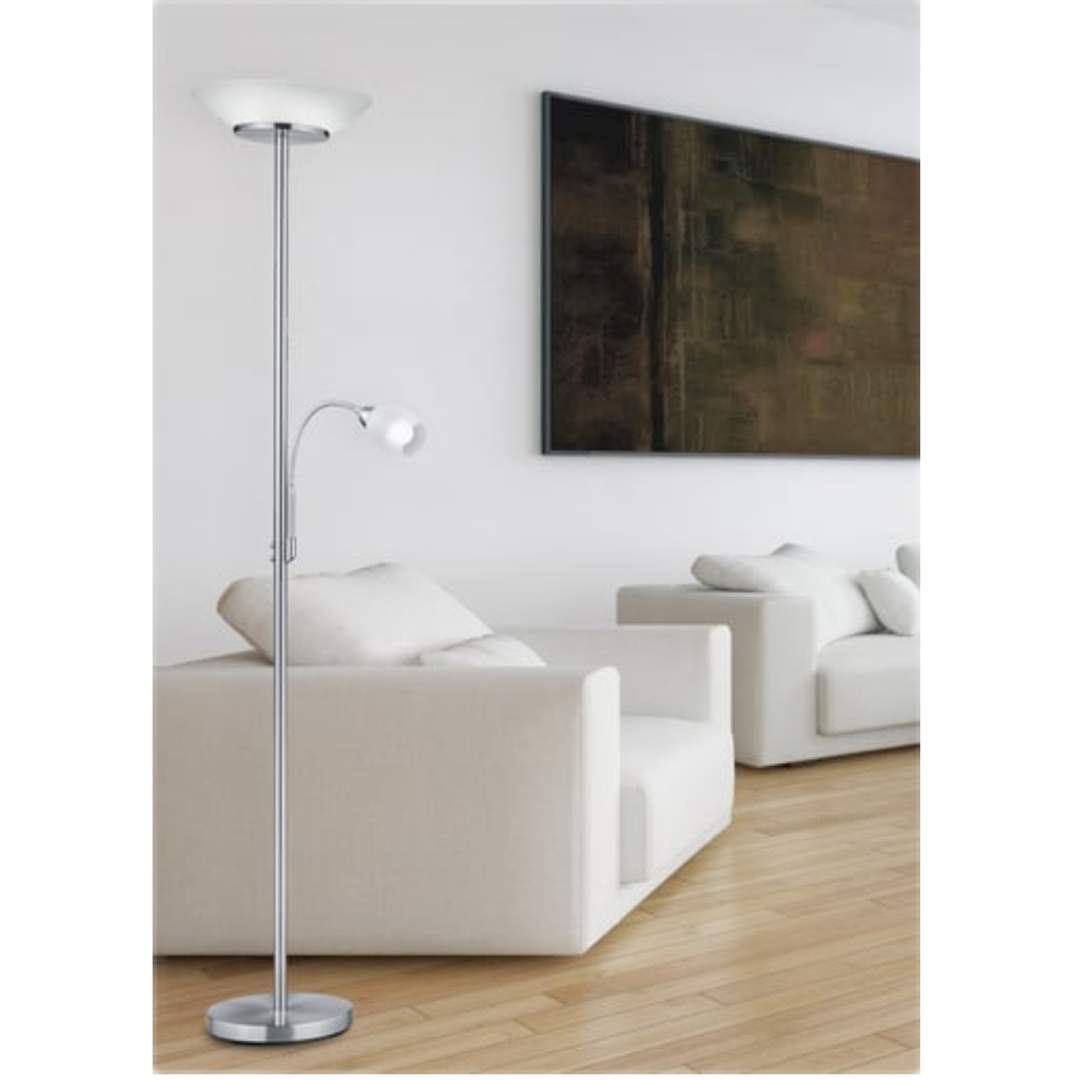 Reality Gerry stojací lampa nikl r40063107 RER40063107 Reality