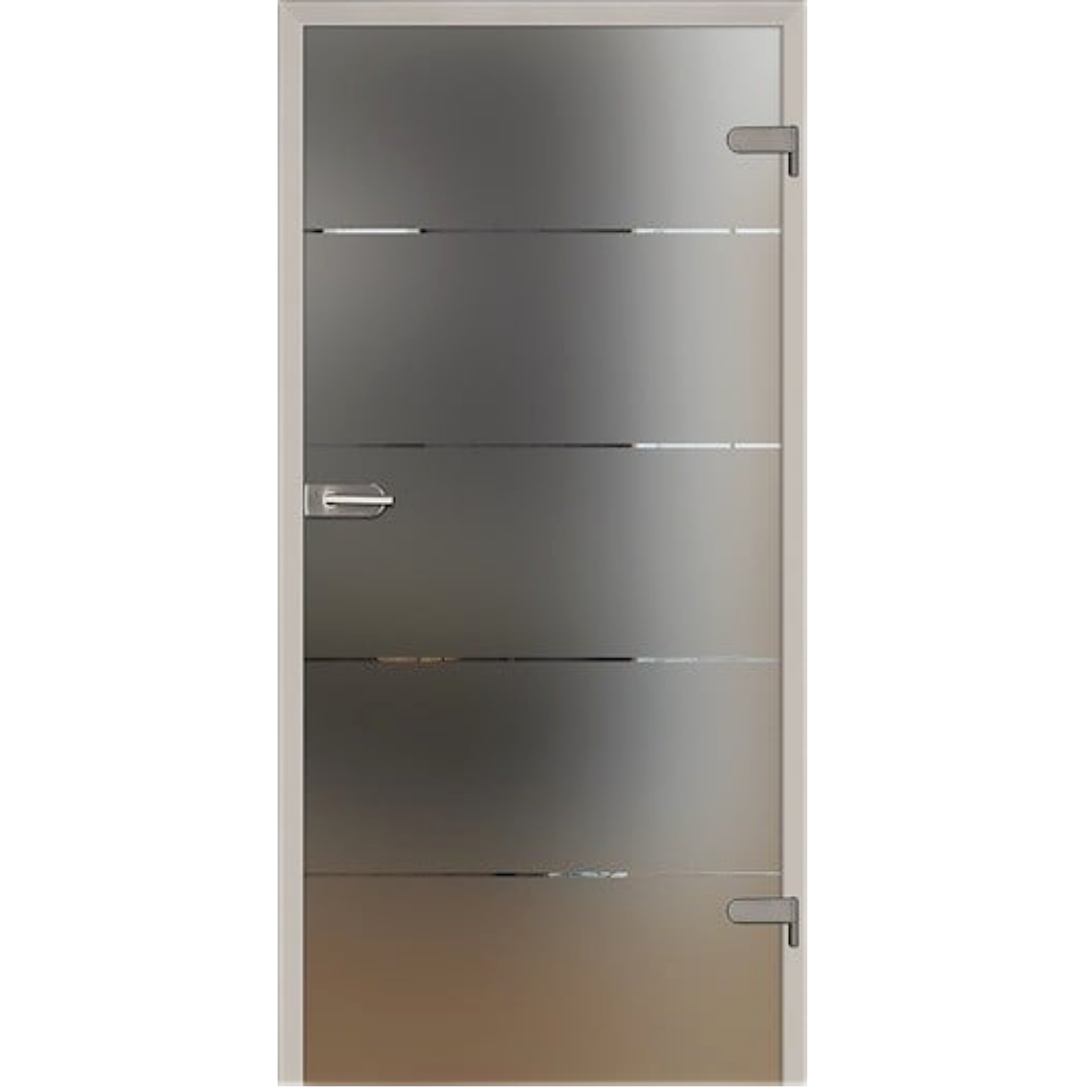 Skleněné dveře Naturel Glasa pravé 60 cm pásky GLASA260P Naturel