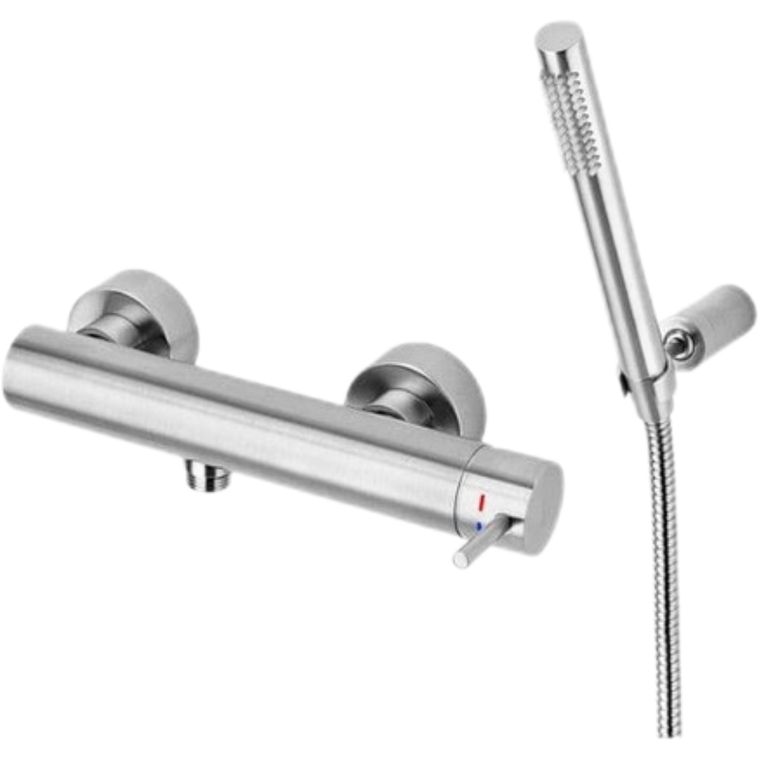 Sprchová baterie Paffoni Light se sprchovým setem 150 mm nerez LIG168DST Paffoni