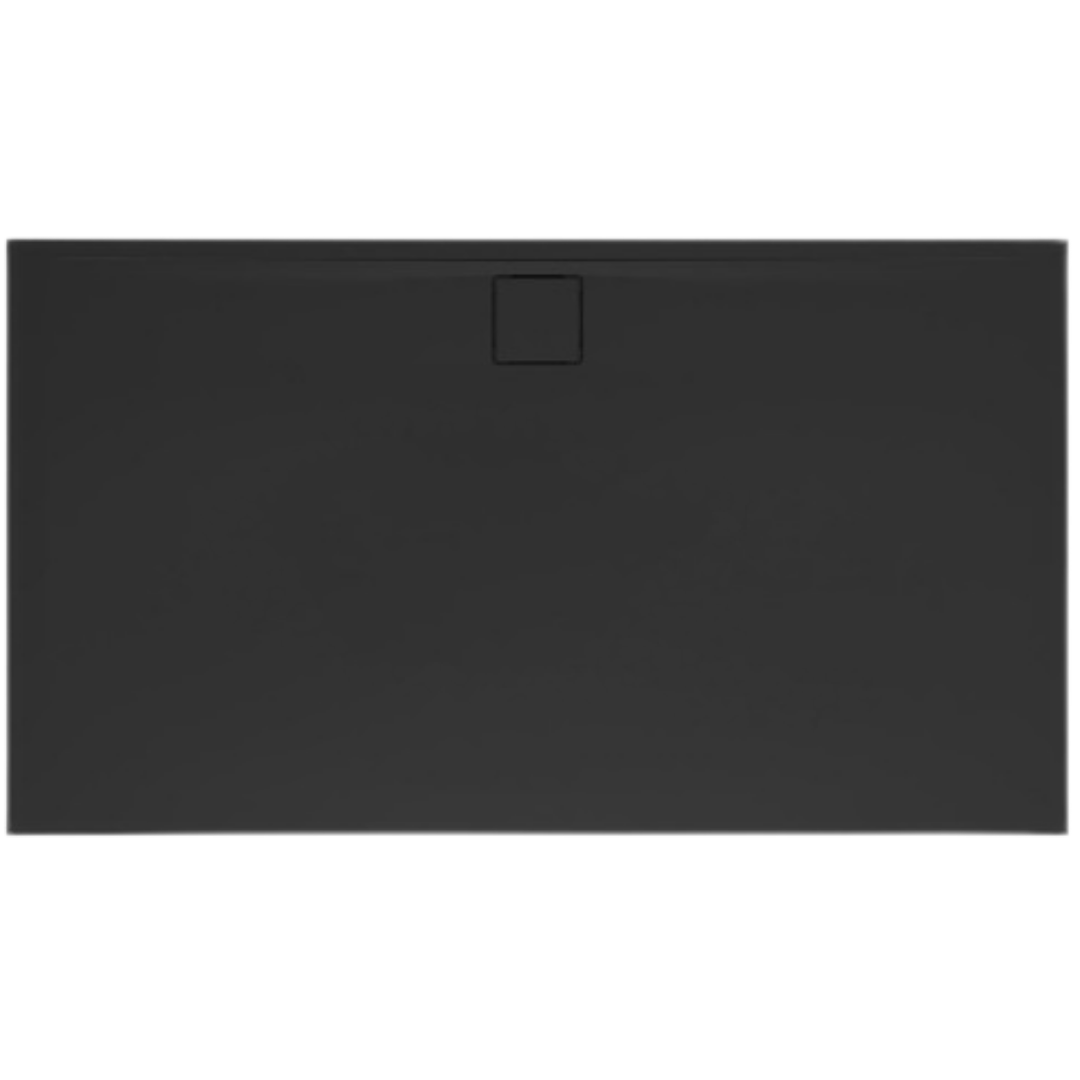 Sprchová vanička obdélníková SAT Vision 160x90 cm litý mramor černá SATSVVI16090C SAT