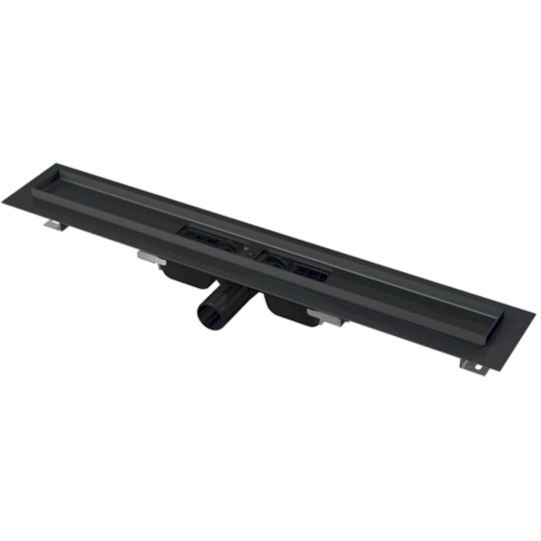 Sprchový žlab Alca 145 cm nerez černá mat APZ101BLACK-1450 Alca