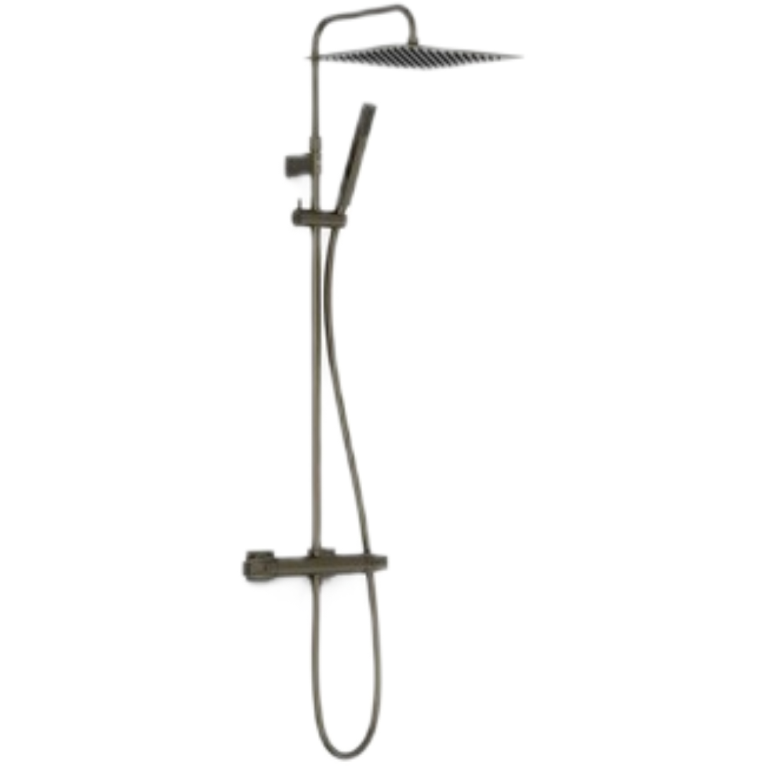TRES Over-Wall sprchový systém s termostatickou baterií černý bronz 19039307KMB TRES