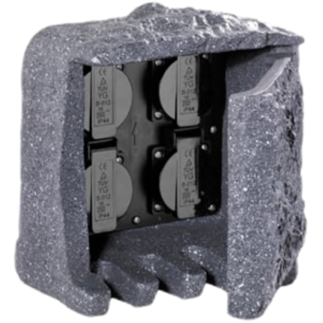 Trio Garden Socket zahradní zásuvka šedá 9962-11 TR9962-11 Trio