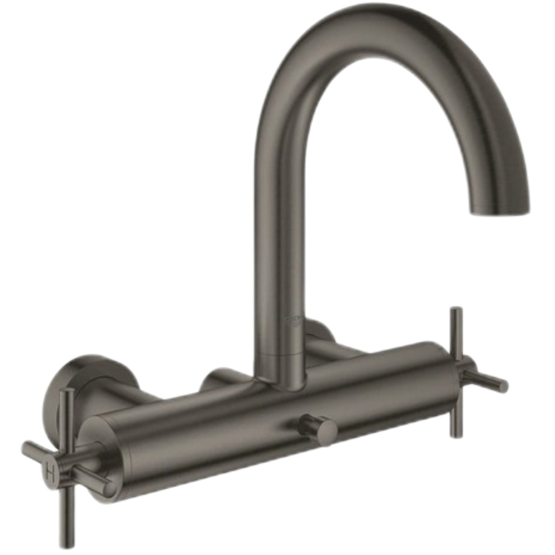 Vanová baterie GROHE Atrio bez sprchového setu 150 mm Brushed Hard Graphite 25010AL3 Grohe