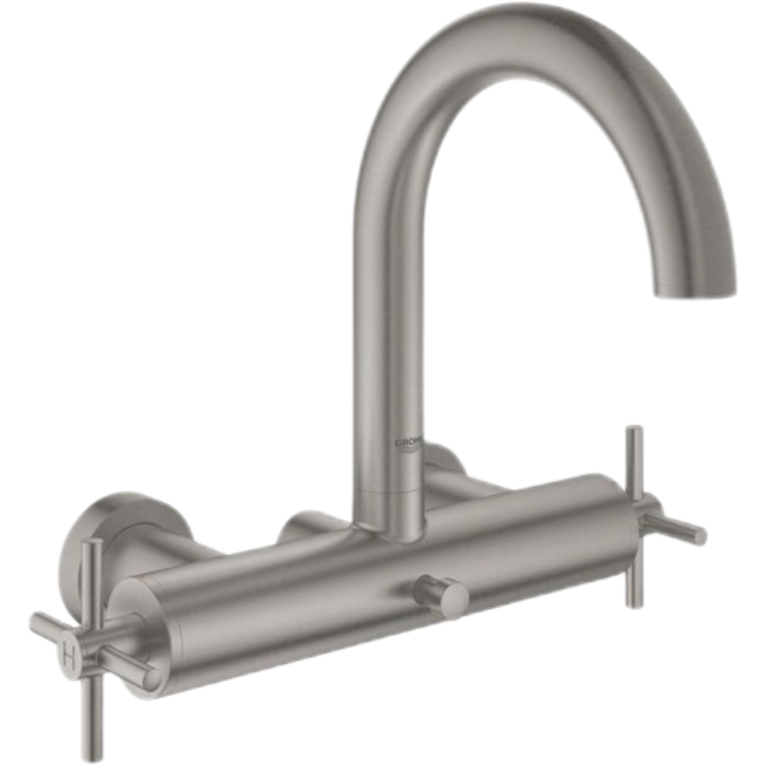 Vanová baterie GROHE Atrio bez sprchového setu 150 mm supersteel 25010DC3 Grohe