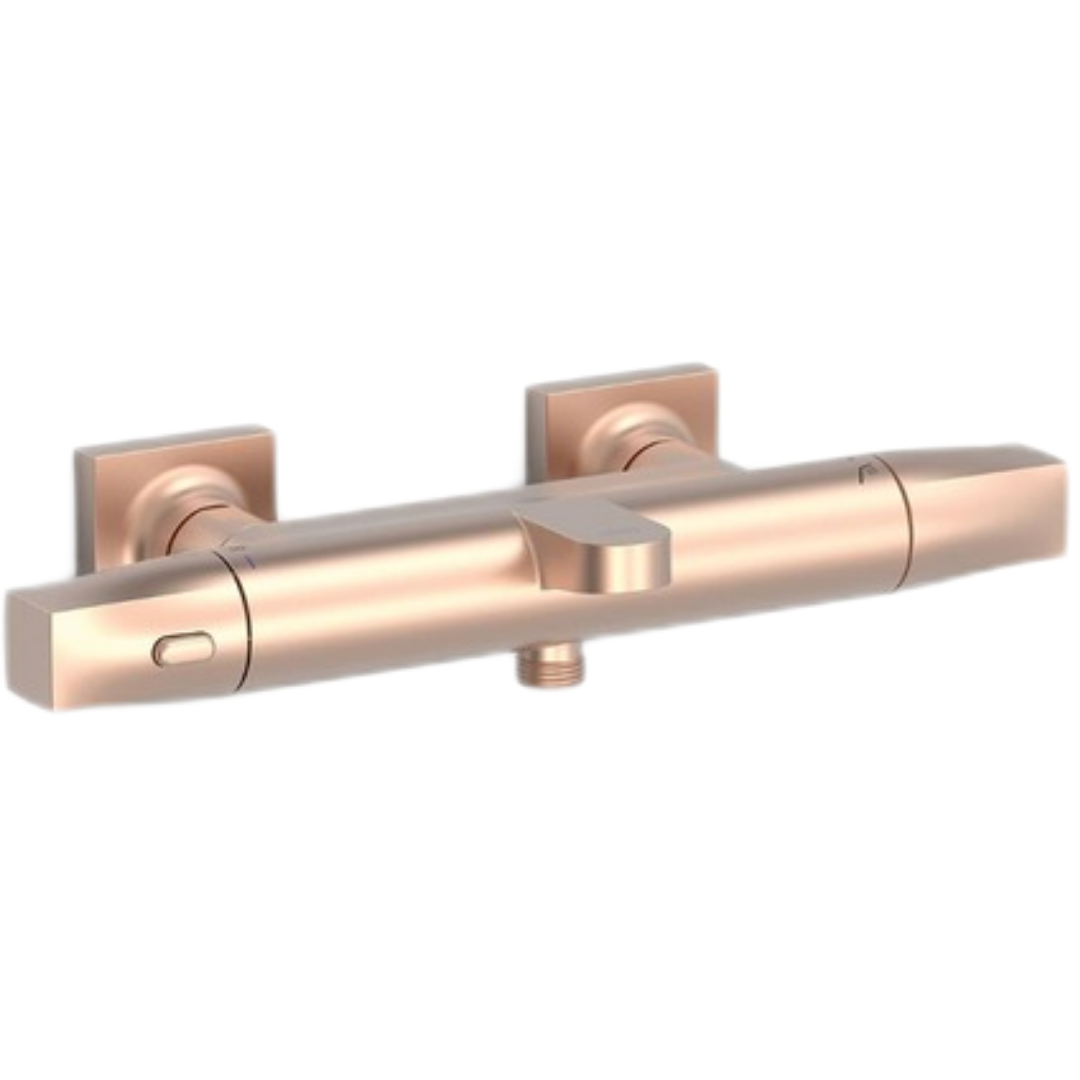 Vanová baterie TRES Over-Wall bez sprchového setu 150 mm růžové zlato mat 19017405OPM TRES