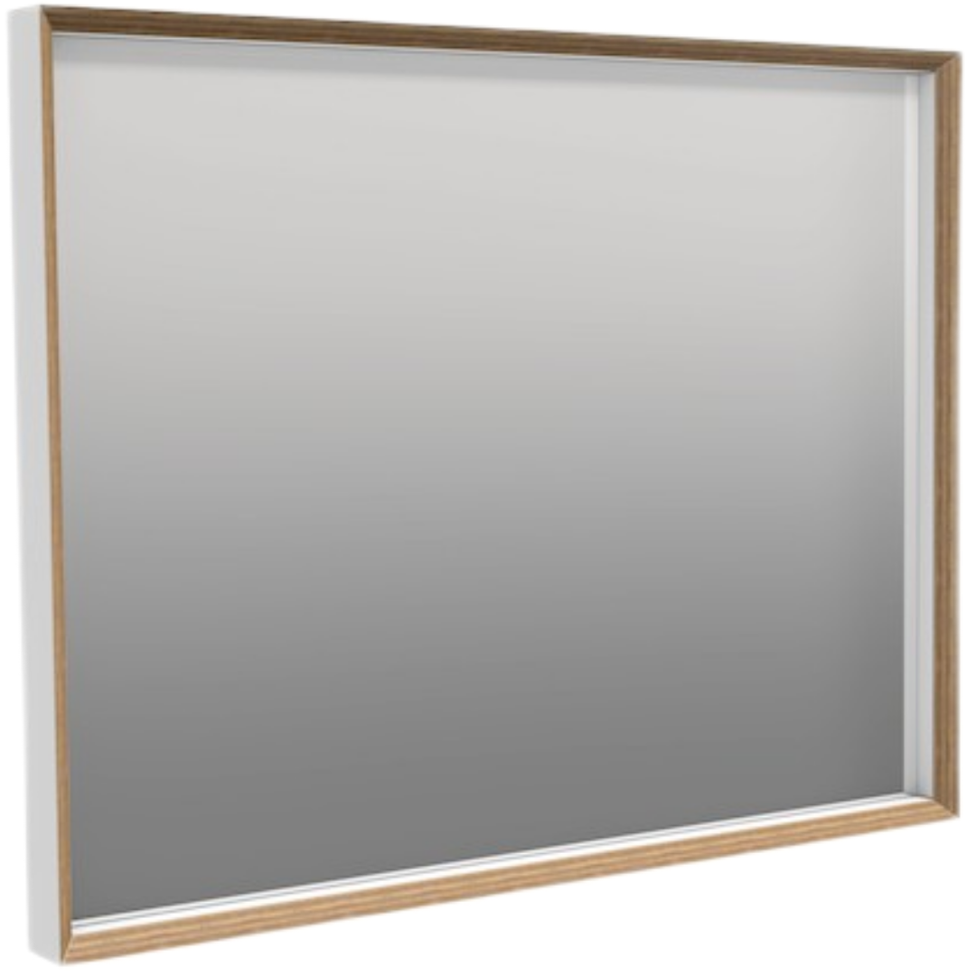 Zrcadlo Naturel Oxo Multi 90x70 cm bílá mat/buk OXOMULTIZRC9070 Naturel