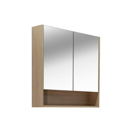Zrcadlová skříňka Naturel Lucca 80x75 cm lamino dub LUCCA80CABD Naturel