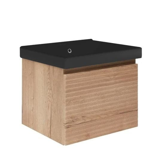 Koupelnová skříňka s umyvadlem Naturel Savona 58x43x45 cm dub mat SAVONA60DHU1B Naturel