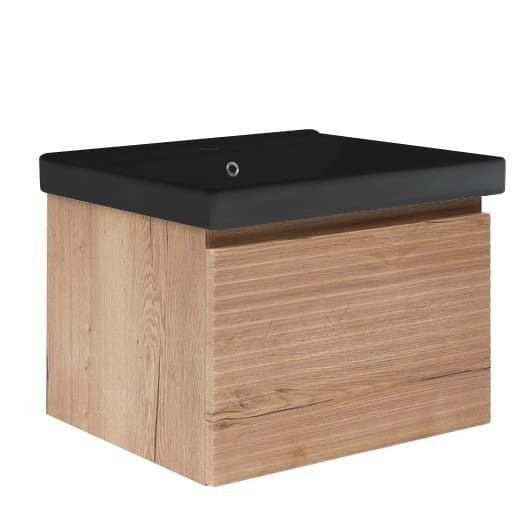 Koupelnová skříňka s umyvadlem Naturel Savona 78x43x45 cm dub mat SAVONA80DHU1B Naturel