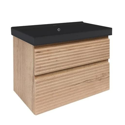 Koupelnová skříňka s umyvadlem Naturel Savona 78x53x45 cm dub mat SAVONA280DHU1B Naturel