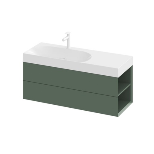 Ravak Lite skříňka pod umyvadlo bez umyvadla 120x43x45 cm grey green X000001894 Ravak