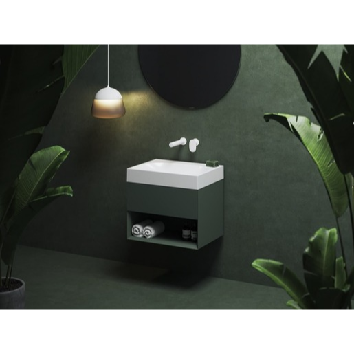 Ravak Lite skříňka pod umyvadlo bez umyvadla 60x43x45 cm grey green X000001858 Ravak
