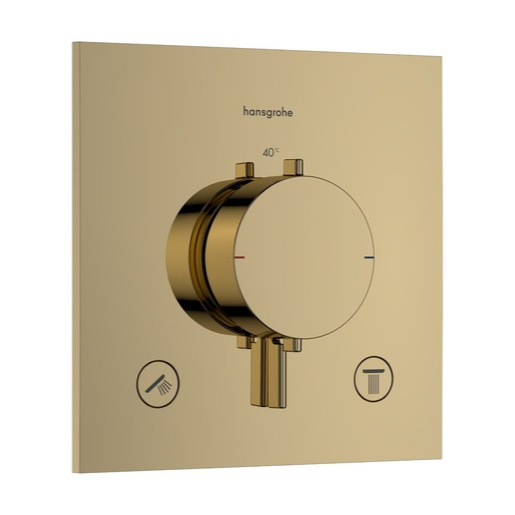 Hansgrohe Ecostat Comfort E sprchová a vanová baterie bez podomítkového tělesa leštěný vzhled zlata 33 711 990 Hansgrohe