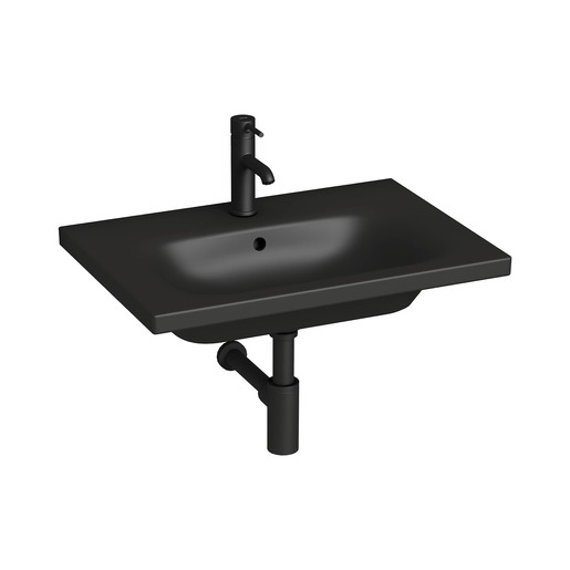 Jika MIo-N umyvadlo 80x45 cm černá mat otvor pro baterii uprostřed H8127167161041 Jika