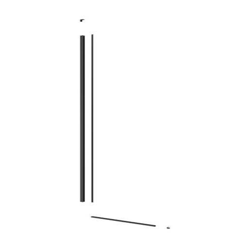 Set pro snížený walk-in výška 100 cm SAT černá SATWISPROFILC SAT