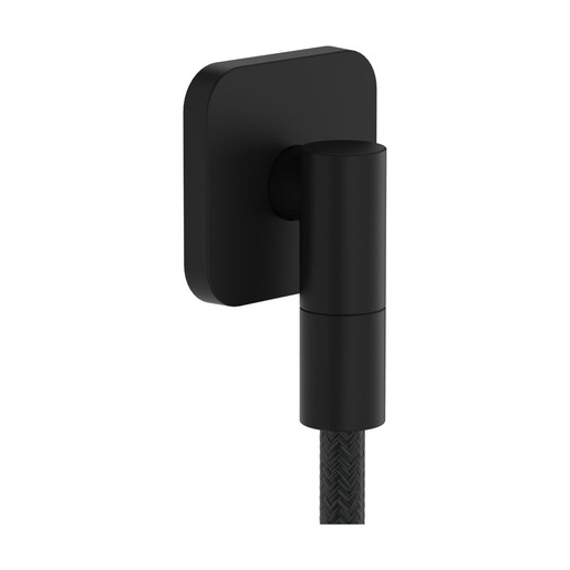 Hansgrohe FixFit Fine Q podomítkový vývod se zpětným ventilem matná černá 28 884 670 Hansgrohe