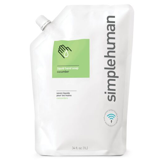 Hydratační tekuté mýdlo Simplehuman 1 l náhradní náplň s vůní okurky SHCT1020 Simplehuman