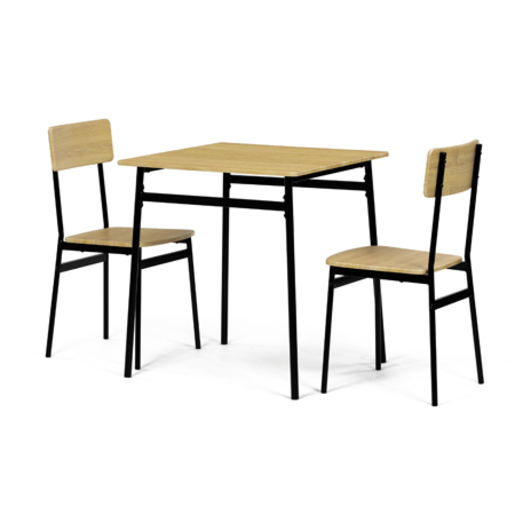 Jídelní set se 2 židlemi Autronic 70x76 cm přírodní MDF AUT-O2121 OAK Autronic