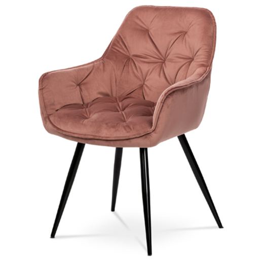 Jídelní židle Autronic růžová Látka DCH-421 PINK4 Autronic