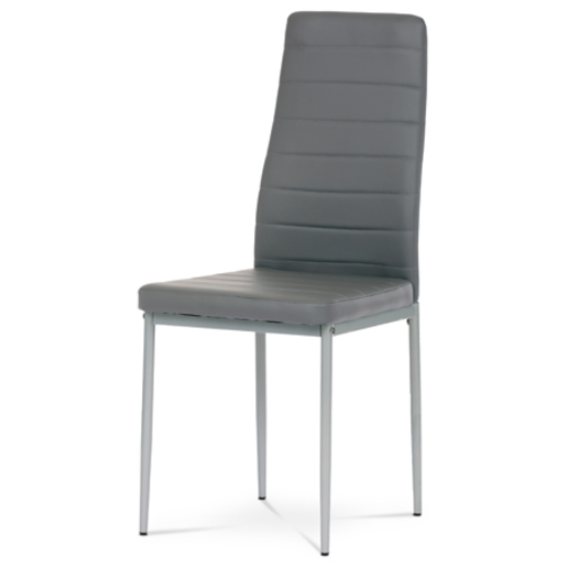 Jídelní židle Autronic šedá Ekokůže DCL-377 GREY Autronic