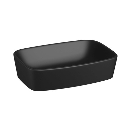 Jika Lyra Plus umyvadlo na desku 55x38 cm černá mat bez otvoru pro baterii