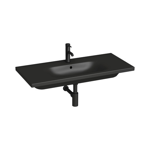Jika MIo-N nábytkové umyvadlo 100x45 cm černá mat otvor pro baterii uprostřed H8147137161041 Jika