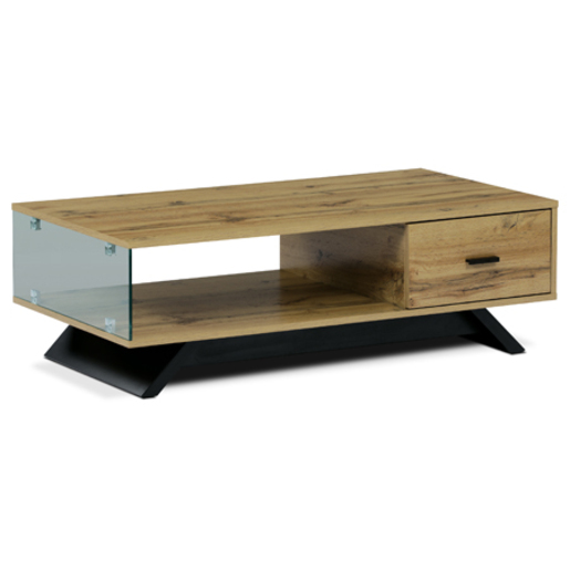 Konferenční stolek Autronic 110x35 cm hnědý MDF AHG-647 OAK Autronic