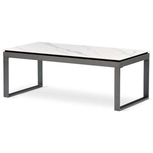 Konferenční stolek Autronic 121x45 cm bílý keramika AHG-284 WT Autronic