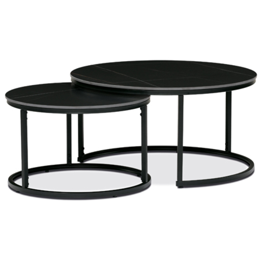 Konferenční stolek Autronic 80x43 cm černý keramika AHG-404 BK Autronic