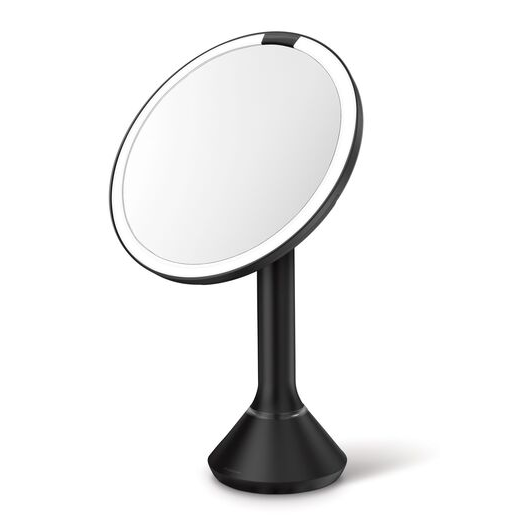 Kosmetické zrcátko Simplehuman Sensor Touch DUAL LED osvětlení černá ocel SHST3064 Simplehuman