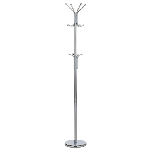 Věšák Autronic 182 cm stříbrný Kov 80001-06B CR Autronic