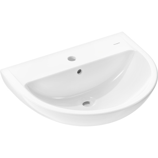 Hansgrohe GladeLake S umyvadlo 60x49 cm otvor pro baterii uprostřed 60 102 450 Hansgrohe