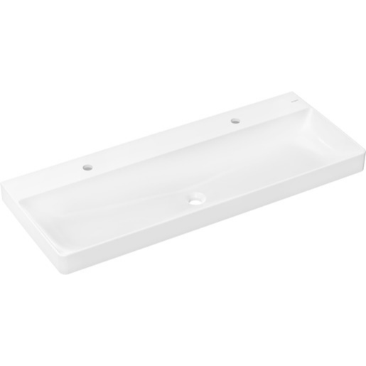 Hansgrohe Xelu Q umyvadlo 120x48 cm se dvěma otvory pro baterii 60 322 450 Hansgrohe
