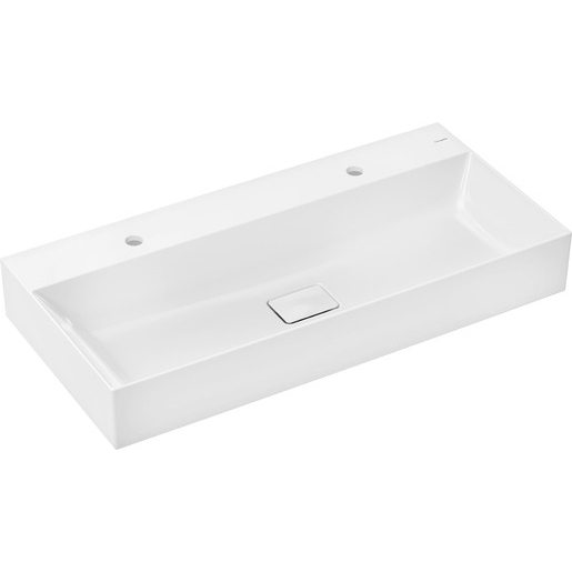 Hansgrohe Xevolos E umyvadlo 100x48 cm se dvěma otvory pro baterii 61 110 450 Hansgrohe