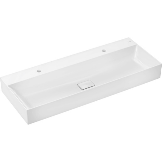 Hansgrohe Xevolos E umyvadlo 120x48 cm se dvěma otvory pro baterii 61 104 450 Hansgrohe