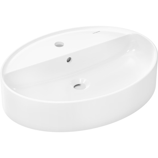 Hansgrohe Xuniva D umyvadlo na desku 60x45 cm otvor pro baterii uprostřed 60 170 450 Hansgrohe