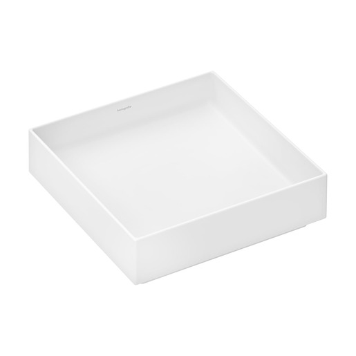 Hansgrohe Xuniva Evo E umyvadlo 40x40 cm bílá matná mat bez otvoru pro baterii