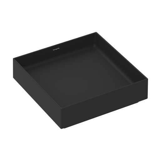 Hansgrohe Xuniva Evo E umyvadlo 40x40 cm černá matná mat bez otvoru pro baterii