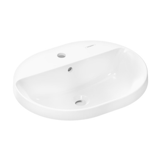 Hansgrohe Xuniva U zápustné umyvadlo 55x45 cm otvor pro baterii uprostřed 60 161 450 Hansgrohe