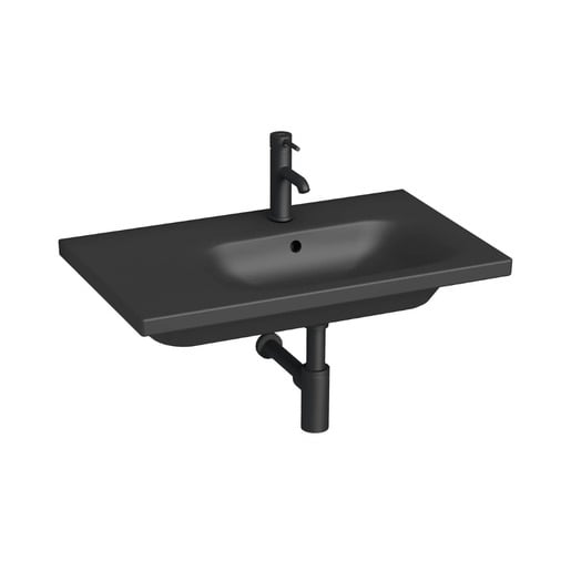 Jika MIo-N umyvadlo 75x45 cm černá mat otvor pro baterii vpravo H8117117161041 Jika