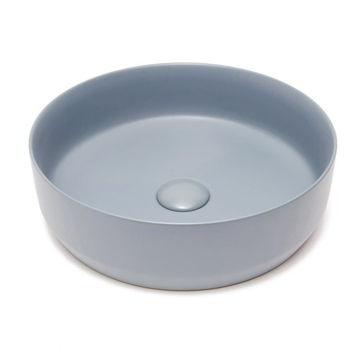 Umyvadlo na desku SAT Infinitio 39x39 cm tmavě modrá mat bez otvoru pro baterii