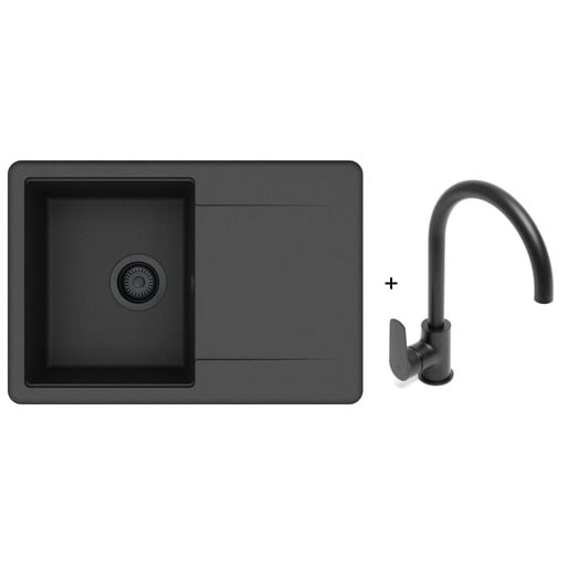 Dřez SAT černá SETSATSINK2 SAT