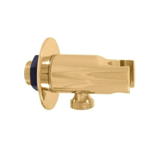 Držák sprchy RAV SLEZÁK s podomítkovým vývodem zlatá kartáčovaná MD0614RZK RAV SLEZÁK