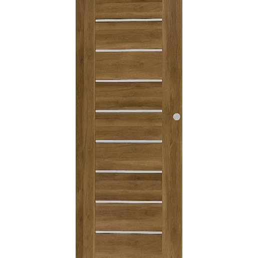 Interiérové posuvné dveře Naturel Perma pravé 80 cm dub polský s WC zámkem PERMADPL80POWC Naturel