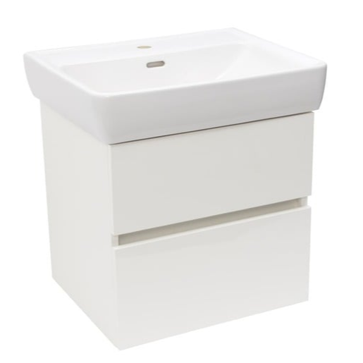 Koupelnová skříňka s keramickým umyvadlem Laufen Naturel Project 52