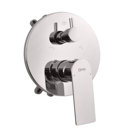 RAV SLEZÁK Nil vanová baterie včetně podomítkového tělesa chrom NL187BOX RAV SLEZÁK