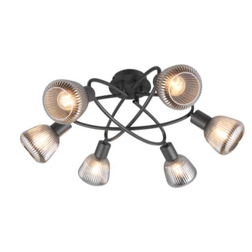 Trio Tarifa stropní světlo černá 662800632 TR662800632 Trio