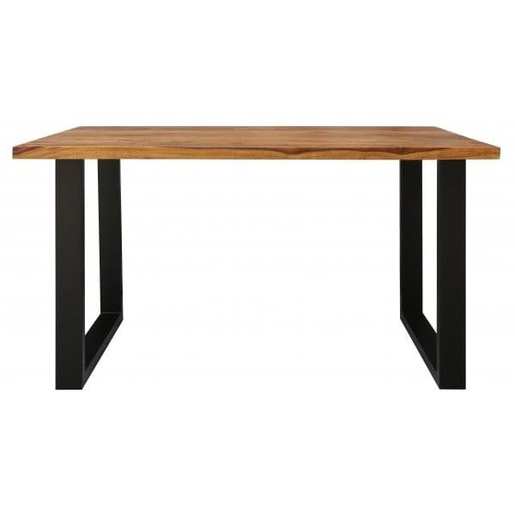 Jídelní stůl s kovovými nohami 120x90 cm z masivu palisandr TP-120 indicky-nabytek