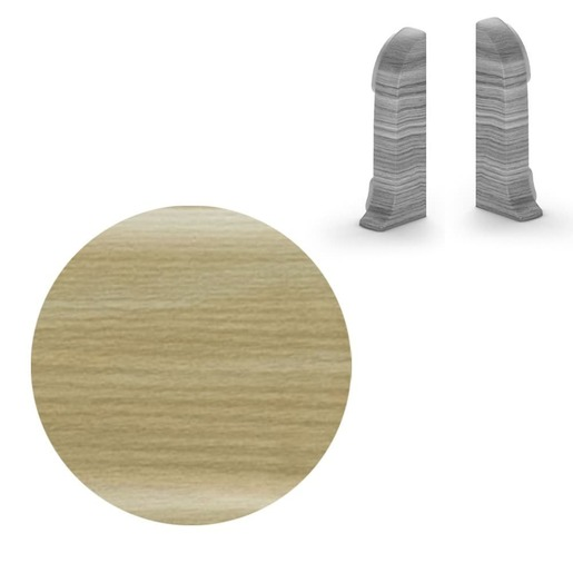 Koncovka k soklu Naturel popelavě pastelová